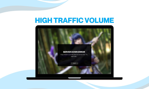 High Traffic Volume  - Gogoanime apk Server down error , Gogo anime